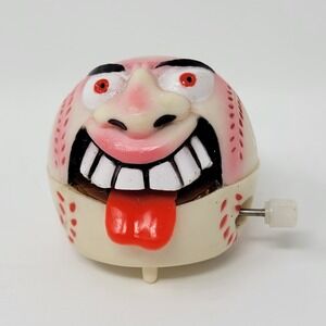 1986 Vintage Madballs Wind-Up Toy Screamin' Meemie Meenie Baseball Mad Ball